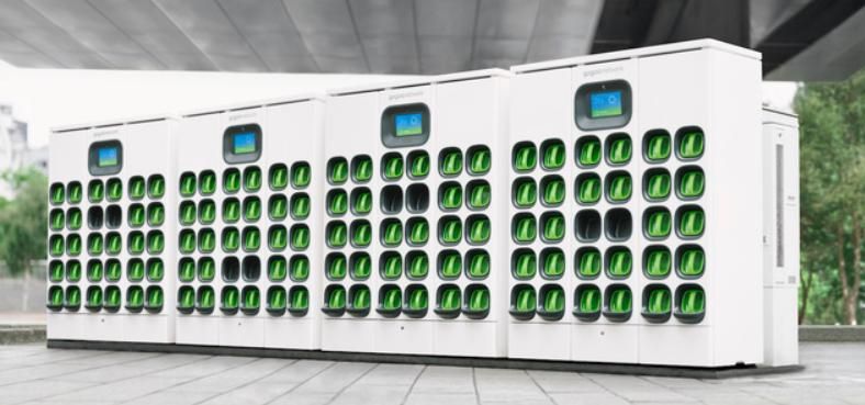 hệ thống trạm trao đổi pin xe máy điện