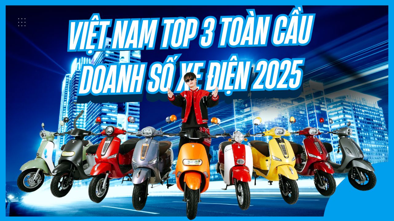 xe máy điện việt nam nằm top 3 doanh thu toàn thế giới