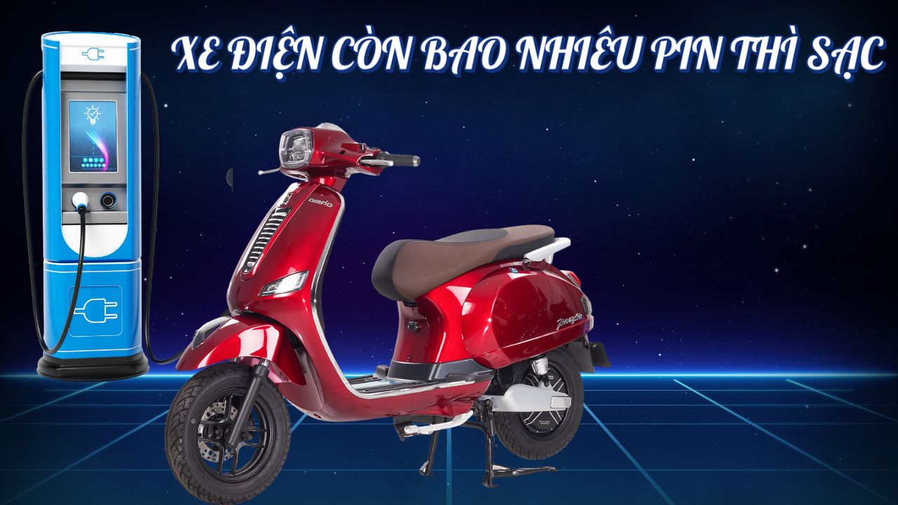 xe điện còn bao nhiêu pin thì sạc