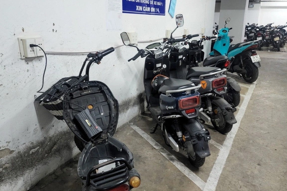 Thực trạng trạm sạc xe điện trong chung cư