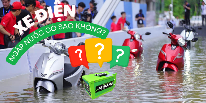xe điện đi ngập nước có sao không