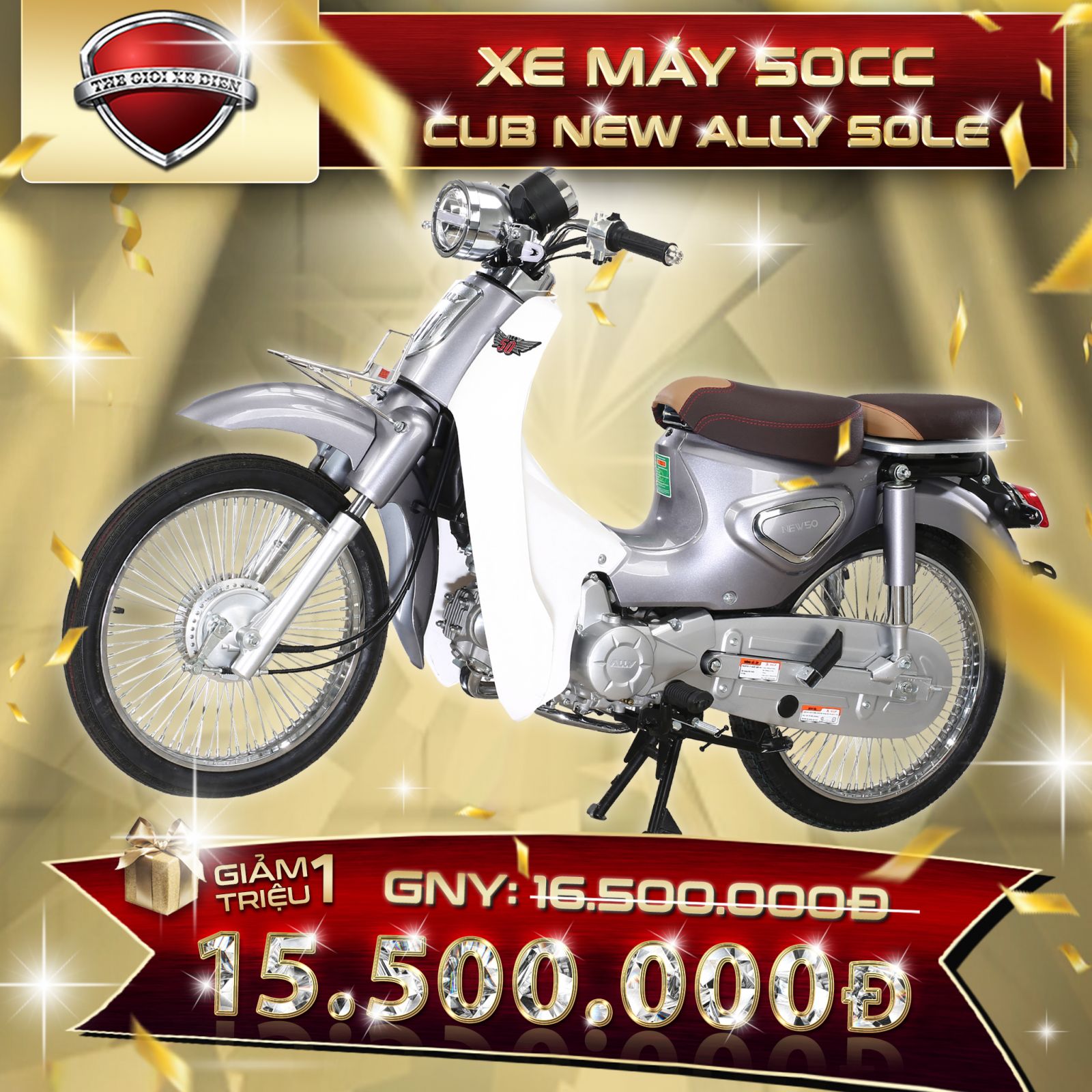 Xe máy 50cc CUb new Ally