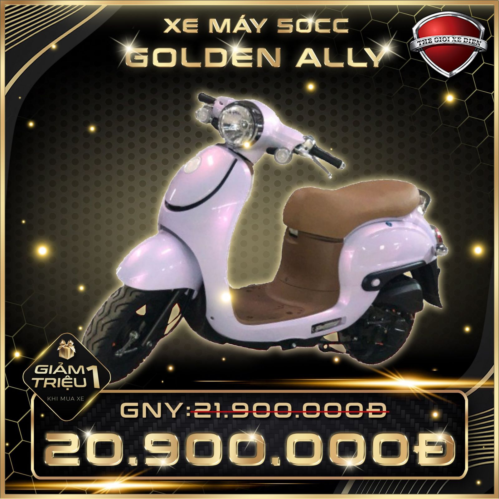 Xe máy 50cc Giorno Ally Golden