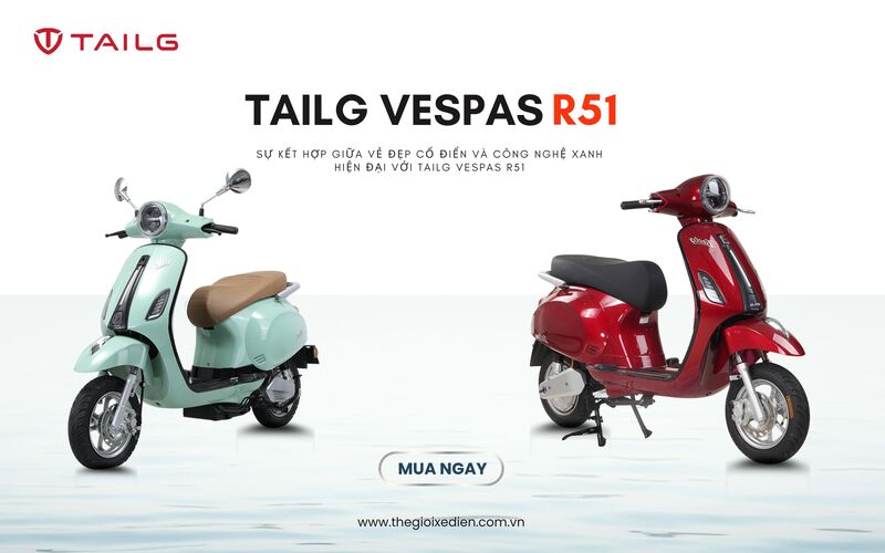 Xe máy điện Tailg Vespas R51