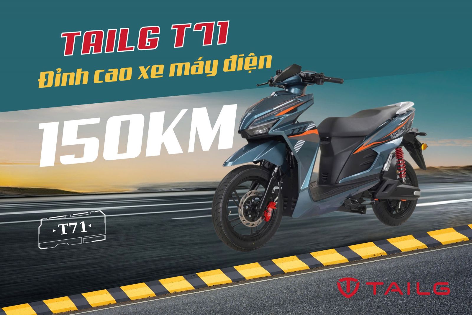 Xe Máy Điện Tailg T71 Vario 8 Acquy 23A