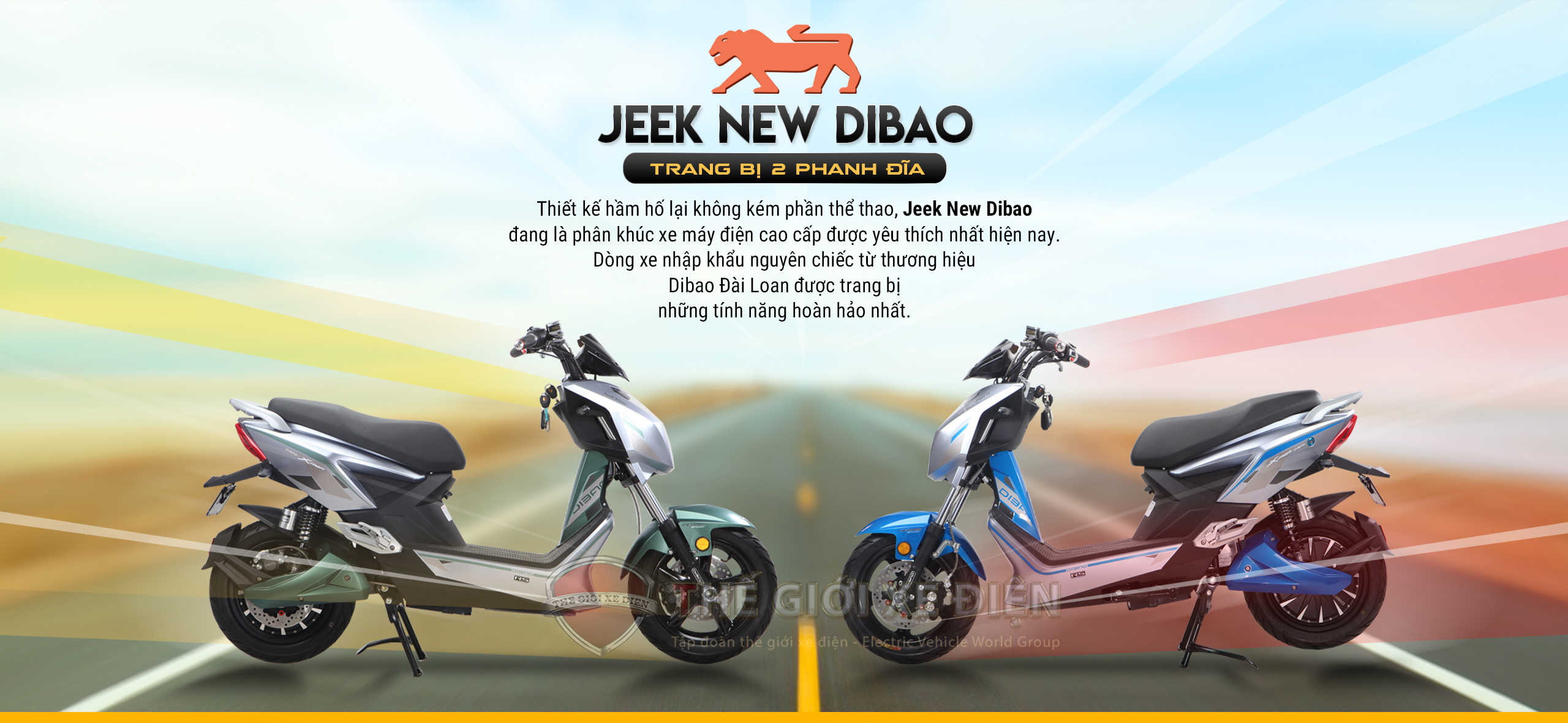 xe máy điện jeek new dibao 2 phanh đĩa