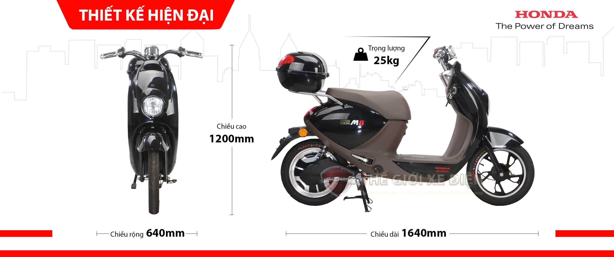 Xe đạp điện Honda Model M8