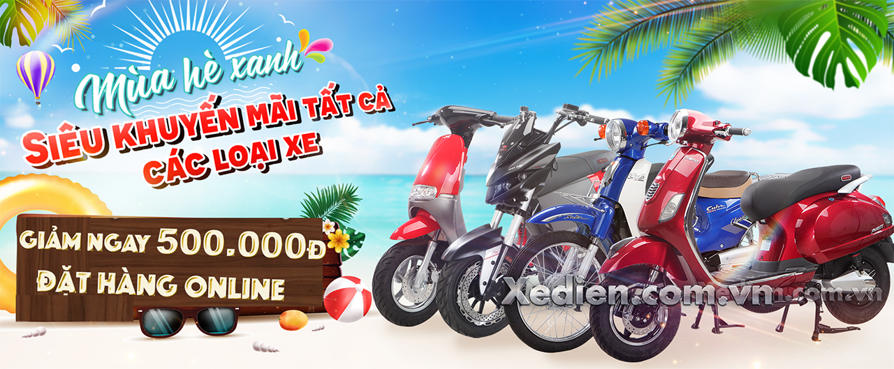 Siêu Khuyến Mãi Mùa Hè Xanh Tại Thế Giới Xe Điện Giảm 1tr5 Đến 3tr5 VNĐ