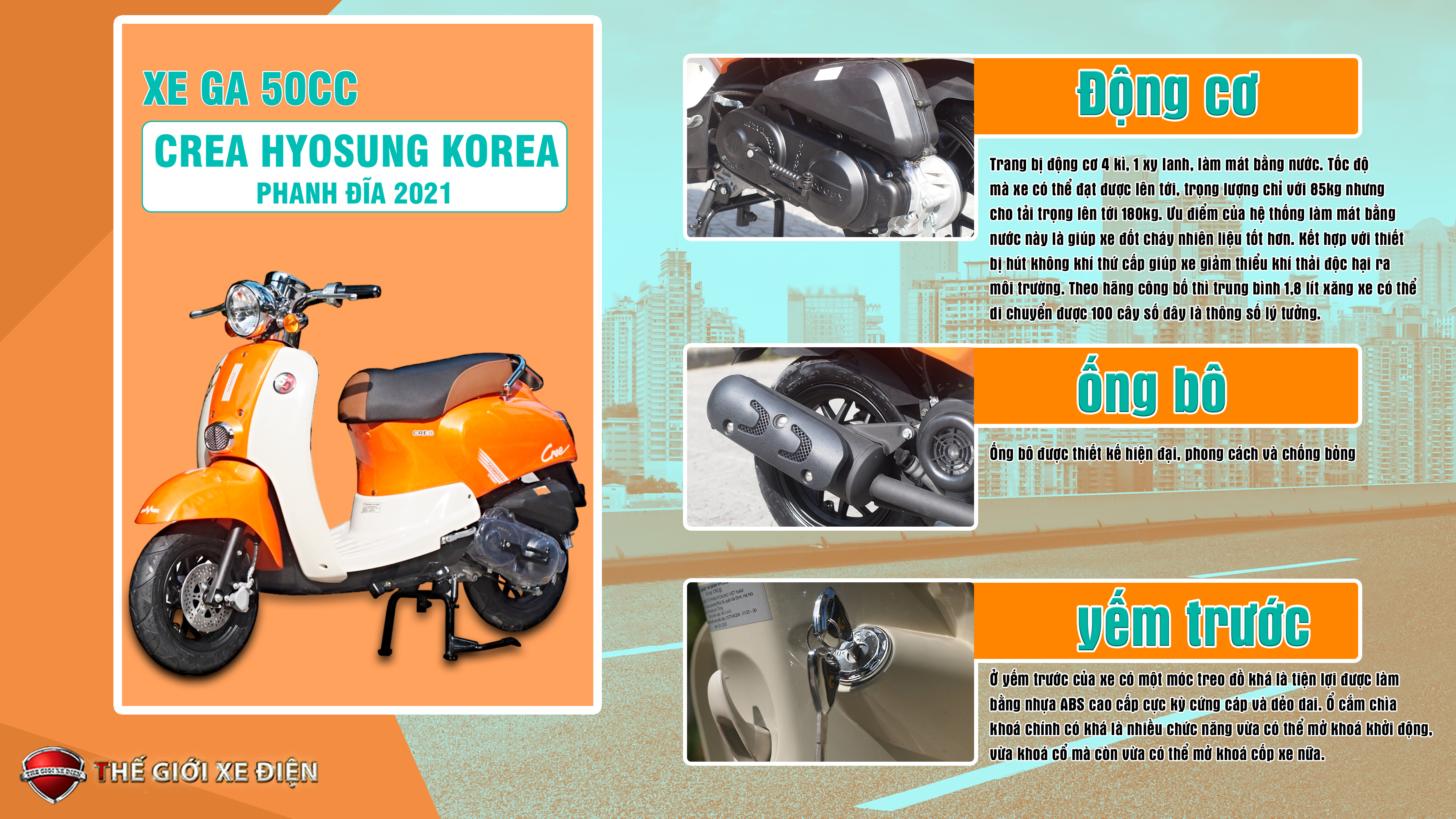 xe ga 50cc Crea Hyosung Korea 2021
