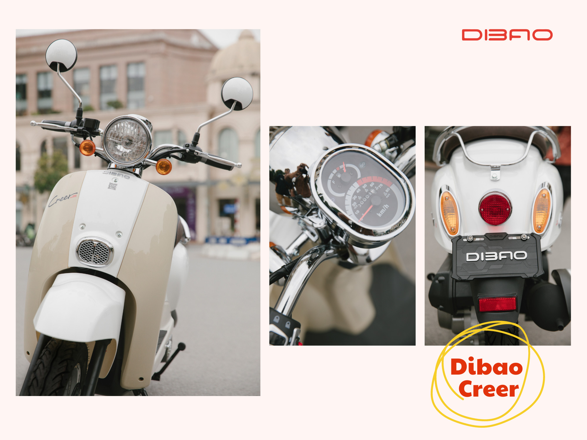 Xe máy 50cc Dibao Creer 2021 phanh đĩa