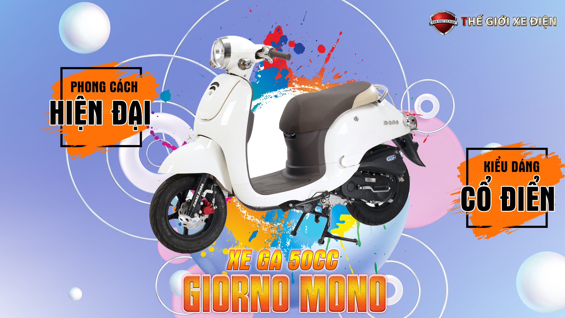 xe tay ga nhỏ gọn nhẹ 50cc Giorno Mono