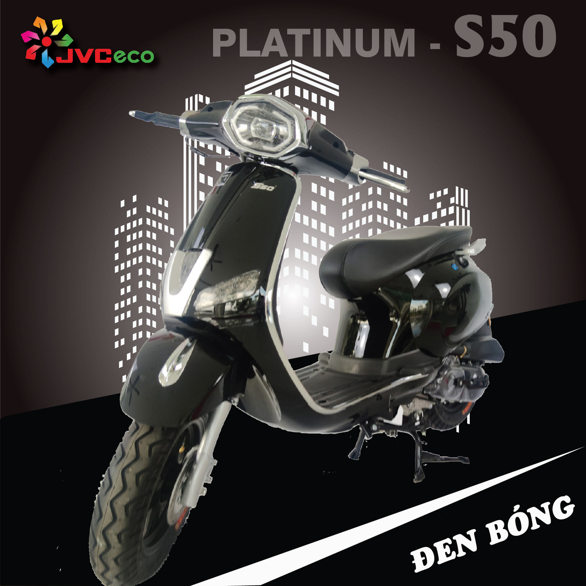 xe ga 50cc giá rẻ Vespa JVC Platinum