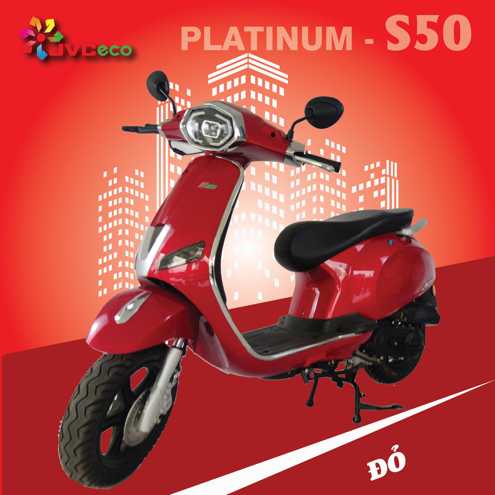 Xe Ga 50cc JVC Việt Nhật Vespa Platinum
