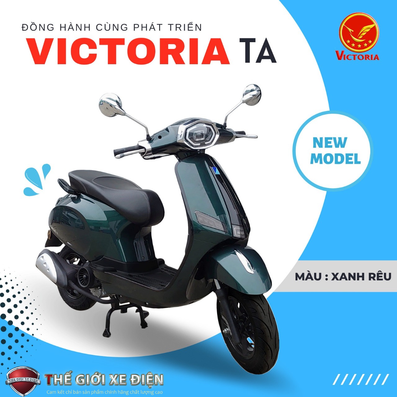 Lưu ý về gương chiếu hậu xe tay ga 50cc Victoria TA Việt Nhật 2022 để luôn an toàn & không bị phạt