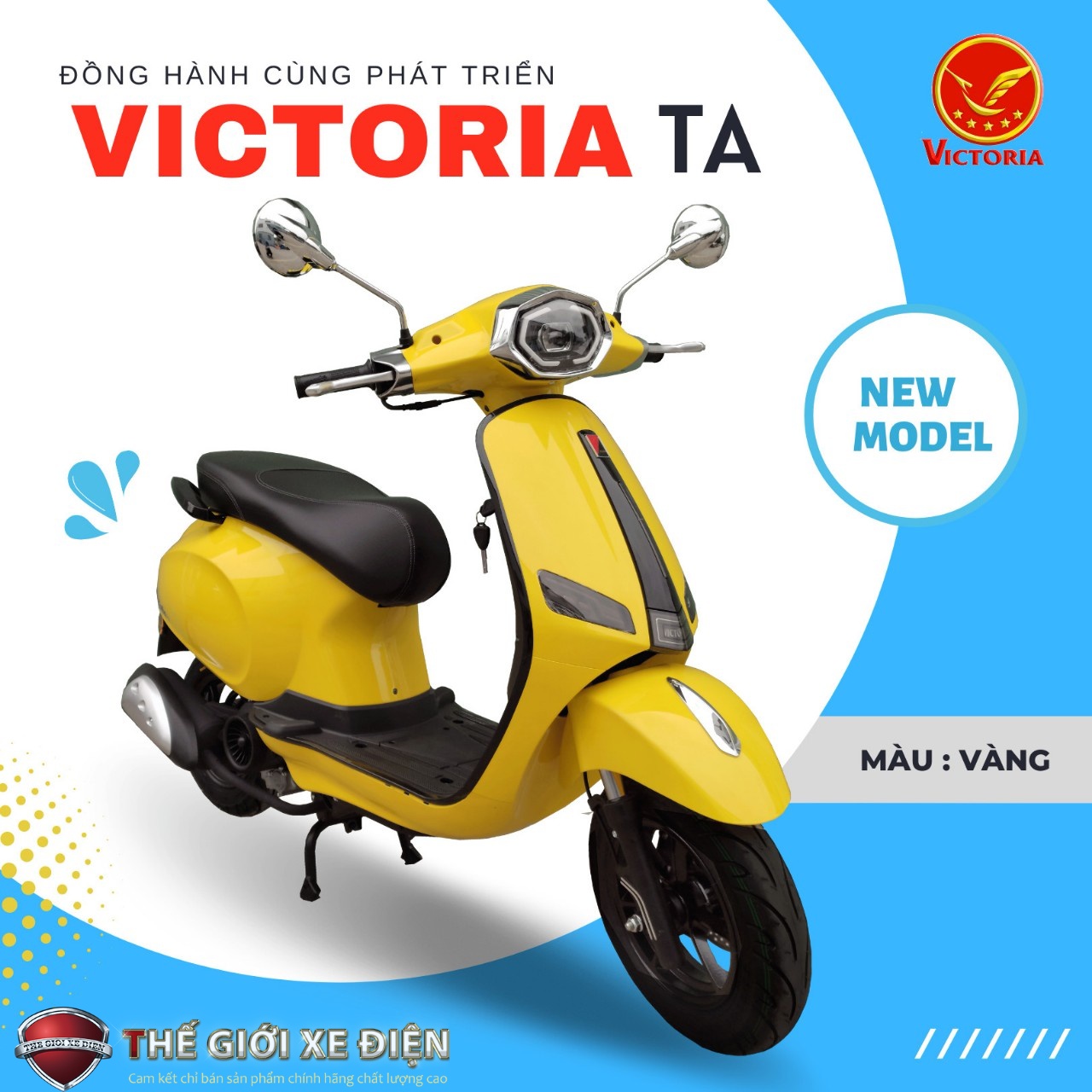 Lưu ý về gương chiếu hậu xe tay ga 50cc Victoria TA Việt Nhật 2022 để luôn an toàn & không bị phạt