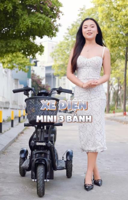 Xe Điện 3 Bánh Mini Có Số Lùi An Toàn Tiện Lợi