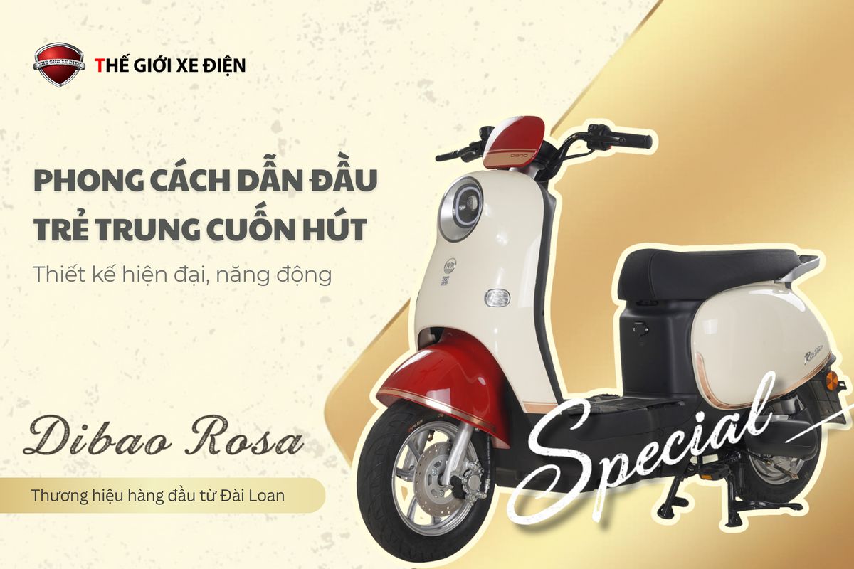 Xe Đạp Điện Dibao Rosa - Thế Giới Xe Điện