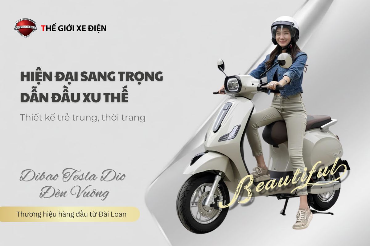 Dibao Tesla Dio Đèn Vuông - Thế Giới Xe Điện