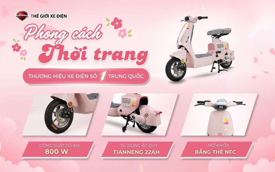 Xe Đạp Điện Tailg Hotgirl GR55