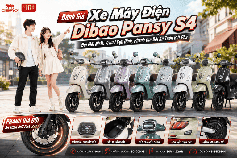 Xe Máy Điện Dibao Pansy Neo S4