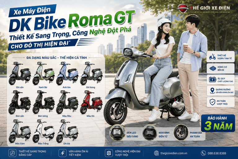 Xe Máy Điện DK Bike Roma GT