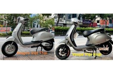 So sánh hai chiếc xe máy điện Vespa Victoria Việt Nhật và Vespro Việt Thái