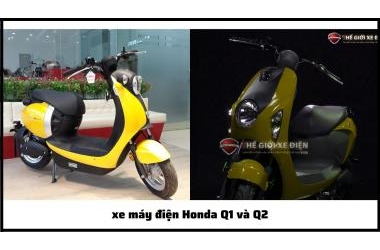 Đặt lên bàn cân hai chiếc xe máy điện nhà Honda: Q1 và Q2