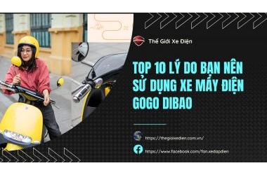 Top 10 lý do bạn nên sử dụng xe máy điện Gogo Dibao