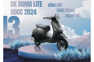 DK Roma Lite S 50cc: Xe máy phong cách mới cho giới trẻ