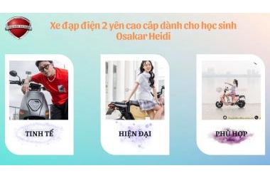 Xe đạp điện 2 yên cao cấp dành cho học sinh - Osakar Heidi