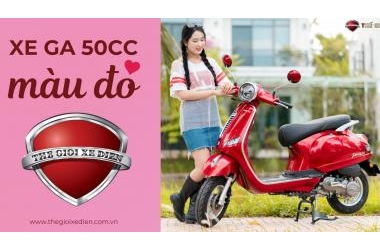 Xe ga 50cc màu đỏ - Nguồn năng lượng bùng nổ cho phong cách cá tính