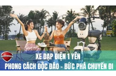 Xe đạp điện 1 yên - Phong cách độc đáo, bứt phá di chuyển