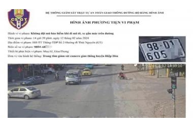Khi nào vi phạm giao thông được hệ thống ghi nhận và thông báo đến người dân?