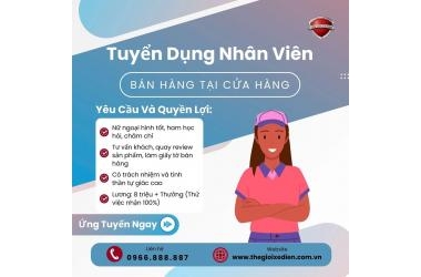 TUYỂN DỤNG NHÂN VIÊN BÁN HÀNG XE ĐIỆN