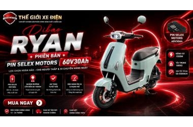Dibao Ryan Pin Selex Motors 60V30Ah: Xe Điện Đi 130km Đỉnh Nhất 2026