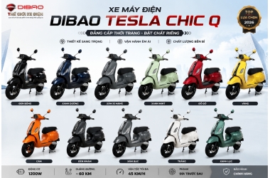 XE MÁY ĐIỆN DIBAO TESLA CHIC Q – MẪU XE ĐIỆN HOT TREND DÀNH CHO GIỚI TRẺ 2026 - Thế Giới Xe Điện