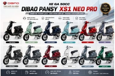 XE GA 50CC DIBAO PANSY XS1 NEO PRO CHẤT LƯỢNG CAO – MẪU XE HOT TREND ĐƯỢC GIỚI TRẺ YÊU THÍCH 2026