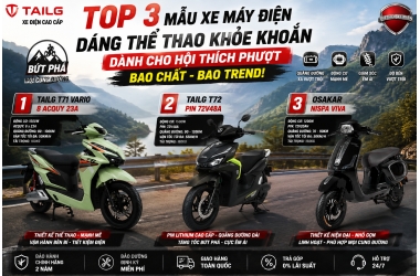 TOP 3 MẪU XE MÁY ĐIỆN DÁNG THỂ THAO KHỎE KHOẮN DÀNH CHO HỘI THÍCH PHƯỢT – BAO CHẤT, BAO TREND 2026!