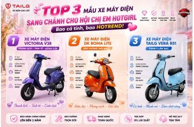TOP 3 MẪU XE MÁY ĐIỆN SANG CHẢNH CHO HỘI CHỊ EM HOTGIRL – BAO CÁ TÍNH, BAO HOTTREND 2026!