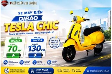 Xe Máy Điện Dibao Tesla Chic – Thiết Kế Sang Chảnh Chuẩn Gen Z