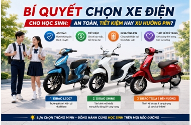 Bí Quyết Chọn Xe Điện Cho Học Sinh: An Toàn, Tiết Kiệm Hay Xu Hướng Pin?