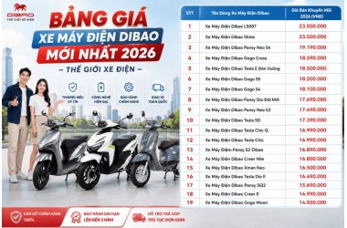 Bảng Giá Xe Máy Điện Dibao Mới Nhất 2026 – Thế Giới Xe Điện
