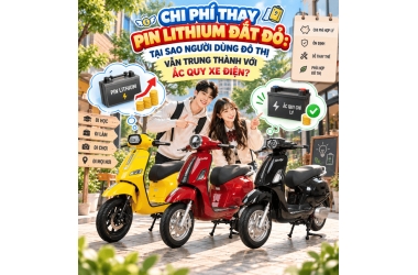 Chi Phí Thay Pin Lithium Đắt Đỏ: Tại Sao Người Dùng Đô Thị Vẫn Trung Thành Với Ắc Quy Xe Điện?